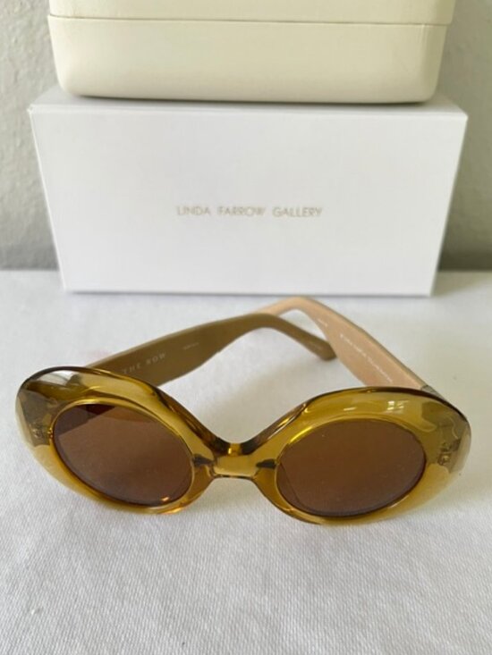 Linda Farrow x The Row 48/4 Womens Sunglasses Ocher main image 7
